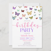 Kleurenvlinder met als geboortedag gefundeerde par kaart (Voorkant)