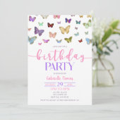 Kleurenvlinder met als geboortedag gefundeerde par kaart (Staand voorkant)