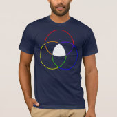 kleurenvlinderdiagram t-shirt (Voorkant)