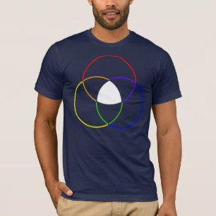 kleurenvlinderdiagram t-shirt
