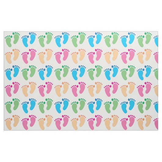 Kleurenvoetafdruk Fabric Stof (Fat Quarter)