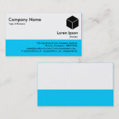 Kleurenvoettekst - Blauw 00CCFF Visitekaartje (Voorkant / Achterkant)