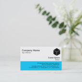 Kleurenvoettekst - Blauw 00CCFF Visitekaartje (Staand voorkant)