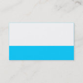 Kleurenvoettekst - Blauw 00CCFF Visitekaartje (Achterkant)