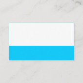 Kleurenvoettekst - Blauw 00CCFF Visitekaartje (Achterkant)