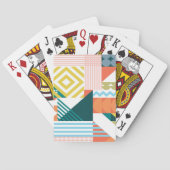 Kleurenvormig patroon pokerkaarten (Achterkant)