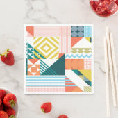 Kleurenvormig patroon servet (Insitu)