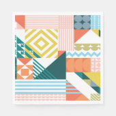 Kleurenvormig patroon servet (Voorkant)