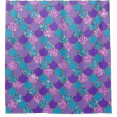 Kleurenvormig patroon van zeemschalen douchegordijn (Voorkant)