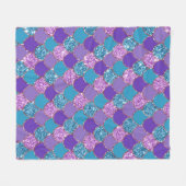 Kleurenvormig patroon van zeemschalen fleece deken (Voorkant (Horizontaal))