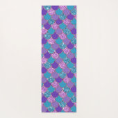 Kleurenvormig patroon van zeemschalen yogamat (Achterkant)