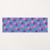 Kleurenvormig patroon van zeemschalen yogamat (Voorkant (horizontaal))