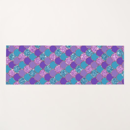 Kleurenvormig patroon van zeemschalen yogamat (Voorkant (horizontaal))