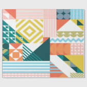 Kleurenvormig patroonpapier cadeaupapier (Vlak)