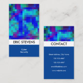 Kleurenvormig pixelpatroon in de standaardoptie visitekaartje (Voorkant / Achterkant)