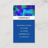 Kleurenvormig pixelpatroon in de standaardoptie visitekaartje (Achterkant)