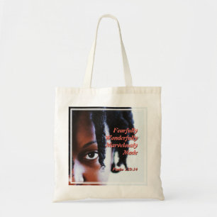 Kleurenvrouw Christelijke bijbelse versie Tote Bag
