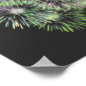 Kleurenvuurwerk Poster (Hoek)