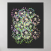 Kleurenvuurwerk Poster (Voorkant)