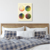 KleurenWereldbollen voor koper Canvas Afdruk (Insitu (Slaapkamer))