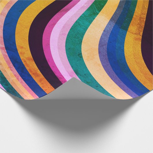 Kleurenwervelingen inpakpapier (Hoek)