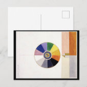 Kleurenwiel, Abstracte kunst Briefkaart (Voorkant / Achterkant)
