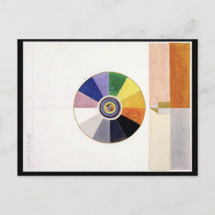 Kleurenwiel, Abstracte kunst Briefkaart