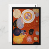 Kleurenwiel, Abstracte kunst Briefkaart (Voorkant / Achterkant)