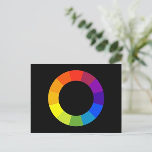 kleurenwiel briefkaart (Staand voorkant)