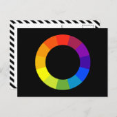 kleurenwiel briefkaart (Voorkant / Achterkant)