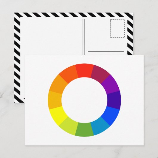 kleurenwiel briefkaart (Voorkant / Achterkant)