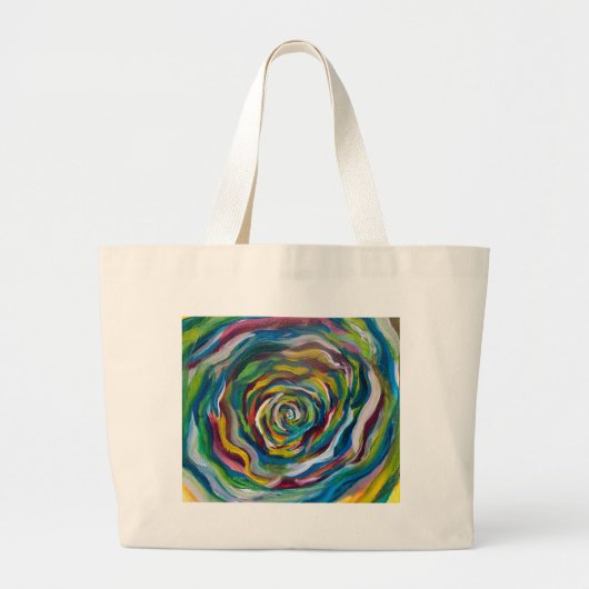 Kleurenwiel Grote Tote Bag (Voorkant)