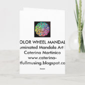 KLEURENWIEL MANDALA KAART (Achterkant)