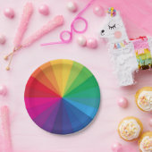 KLEURENWIEL PAPIEREN BORDJE (Feest)