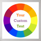 Kleurenwiel Poster (Voorkant)