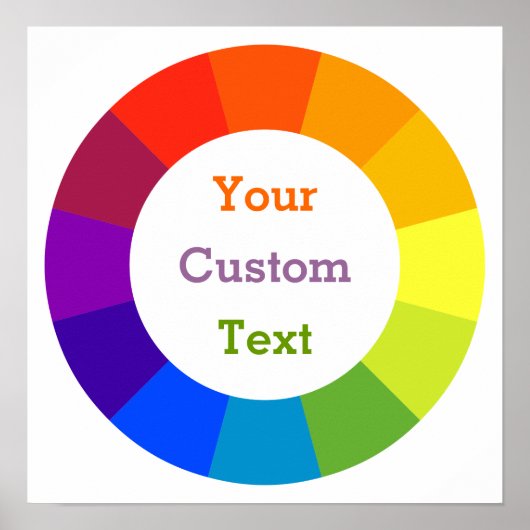 Kleurenwiel Poster (Voorkant)