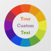 Kleurenwiel Raamsticker (Vel)