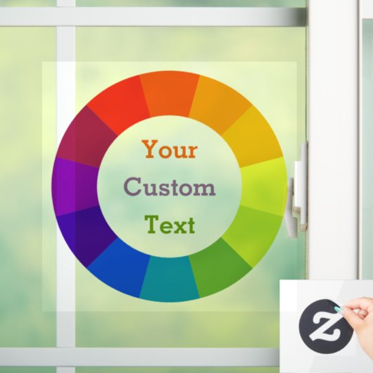 Kleurenwiel Raamsticker (Huis)