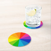 Kleurenwiel Ronde Kartonnen Onderzetter (Insitu)
