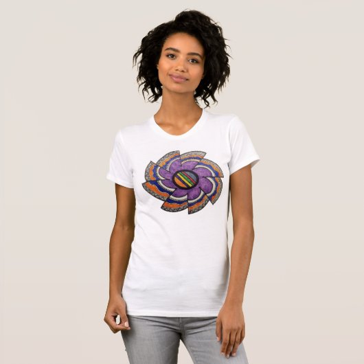 kleurenwiel t-shirt (Voorkant volledig)