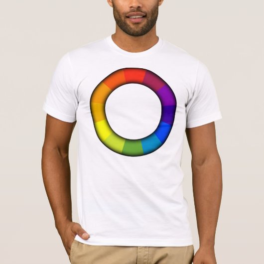 kleurenwiel t-shirt (Voorkant)