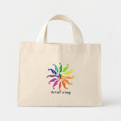 Kleurenwiel van kunstenaar mini tote bag (Voorkant)