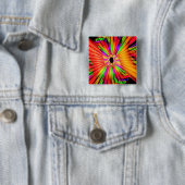 Kleurenwiel Vierkante Button 5,1 Cm (In situ)