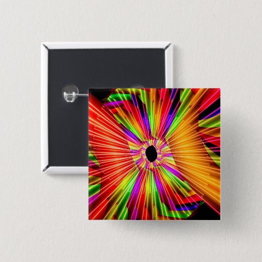 Kleurenwiel Vierkante Button 5,1 Cm (Voorkant /achterkant)