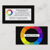 kleurenwiel visitekaartje (Voorkant / Achterkant)