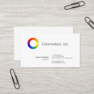 Kleurenwiel Visitekaartje