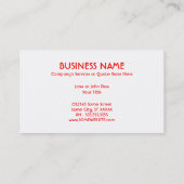 kleurenwiel visitekaartje (Achterkant)