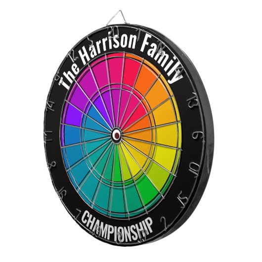 Kleurenwiel voor persoonlijk kampioenschap in gezi dartbord (Voorkant Rechts)