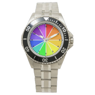 Kleurenwielhorlogeontwerp Horloge