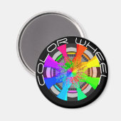 Kleurenwielschilderplaat Magneet (Voorkant / Achterkant)